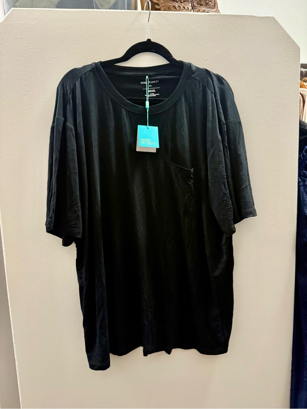 NWT Posh Peanut black tee.